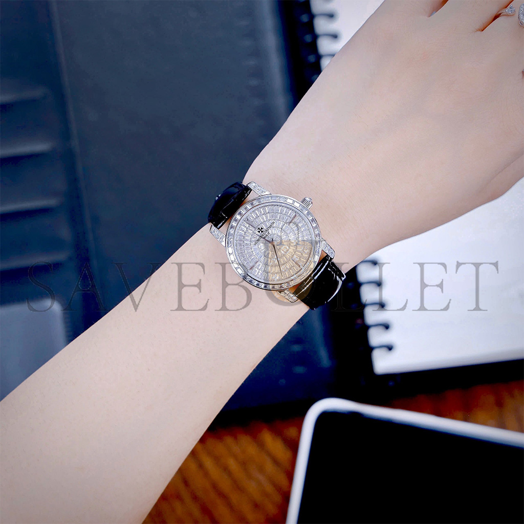 vacheron Co*sta*t*n white gold watch 81180/000g-9117